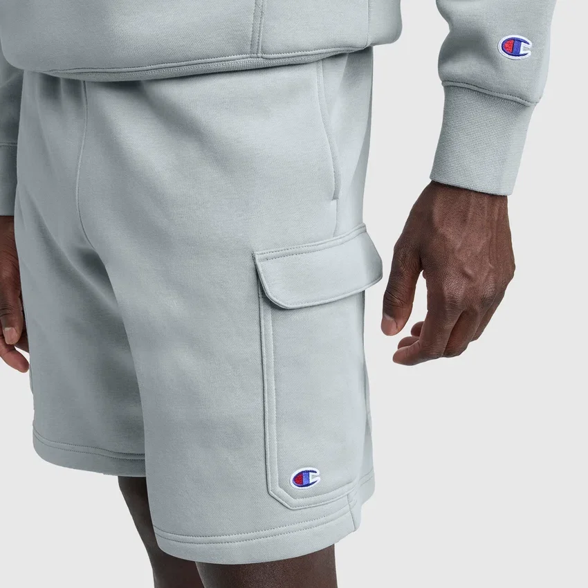 8" Fleece Cargo Short, C Logo