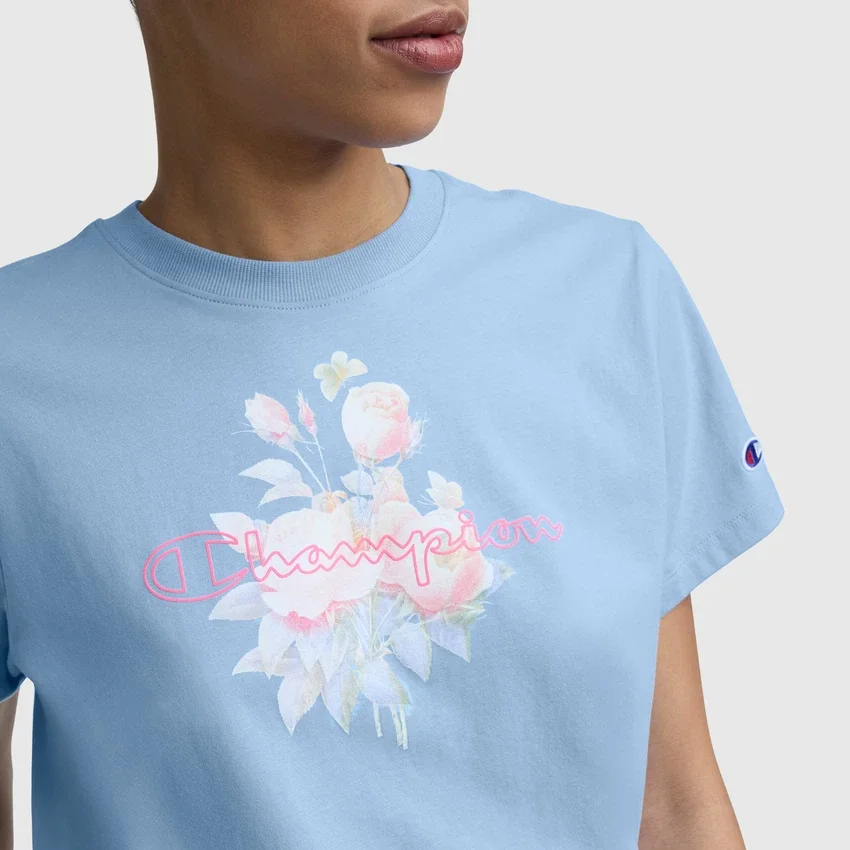 Blurred Roses Graphic T-Shirt, C Logo