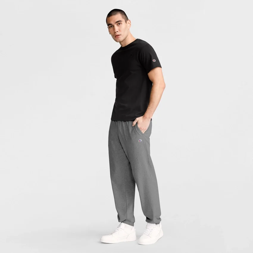 Lightweight Lounge Pants, Cinched Hem, C Logo