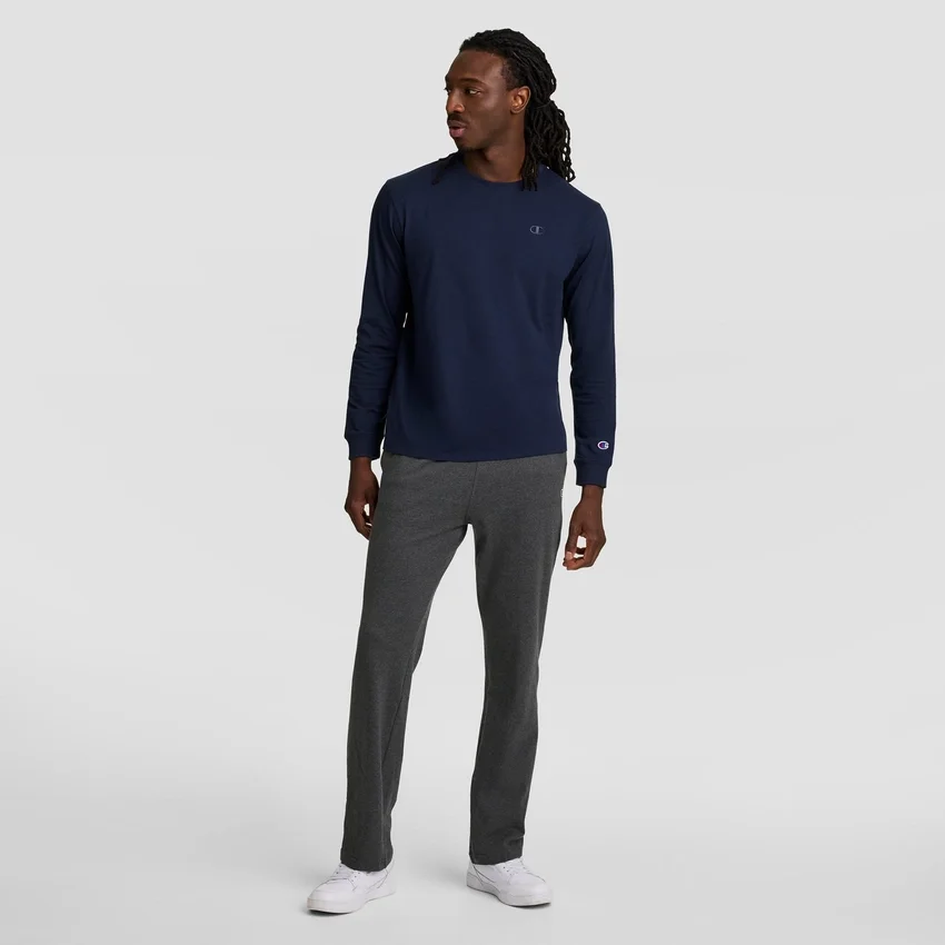 Lightweight Lounge Pants, Open Hem, C Logo