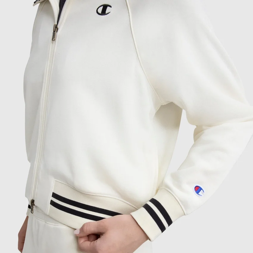 Pitcher Full-Zip Mockneck Top, C Logo