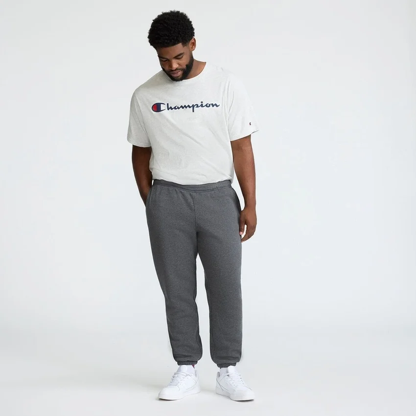 Powerblend Sweatpants, Cinched Bottom, C Logo - Big & Tall