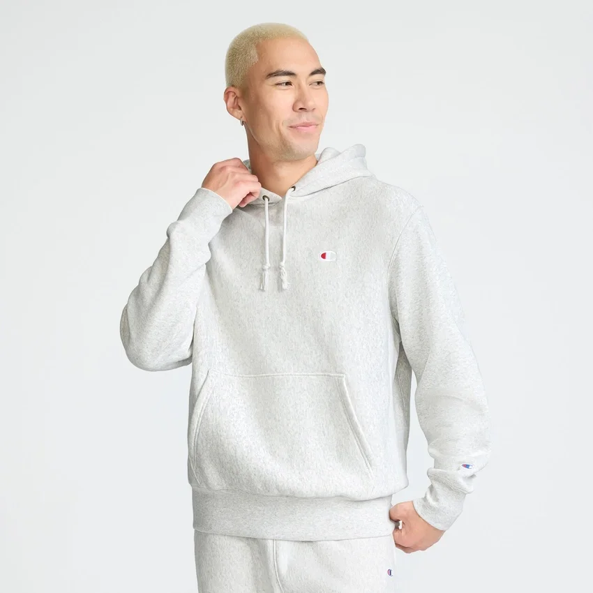 Reverse Weave Small C Hooded Sweatshirt