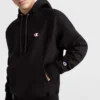 Reverse Weave Small C Hooded Sweatshirt