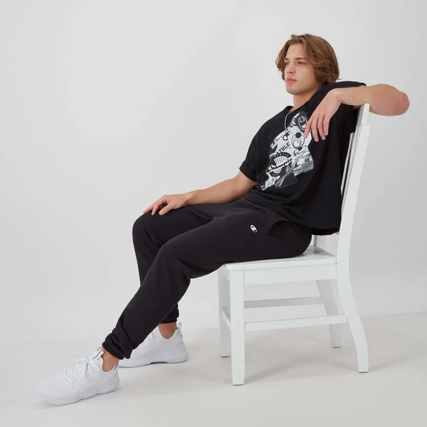 Reverse Weave Small Logo Cinched Sweatpants