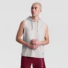 Sleeveless Hoodie, Embroidered C Logo