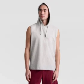 Sleeveless Hoodie, Embroidered C Logo
