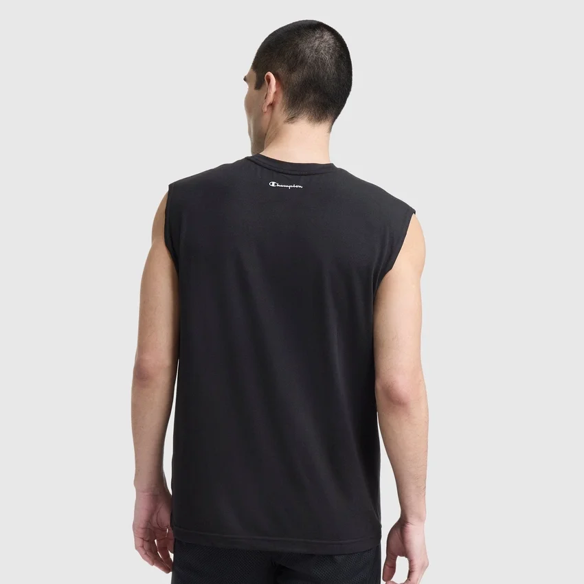 Sport Crewneck Muscle Tee, Script Logo